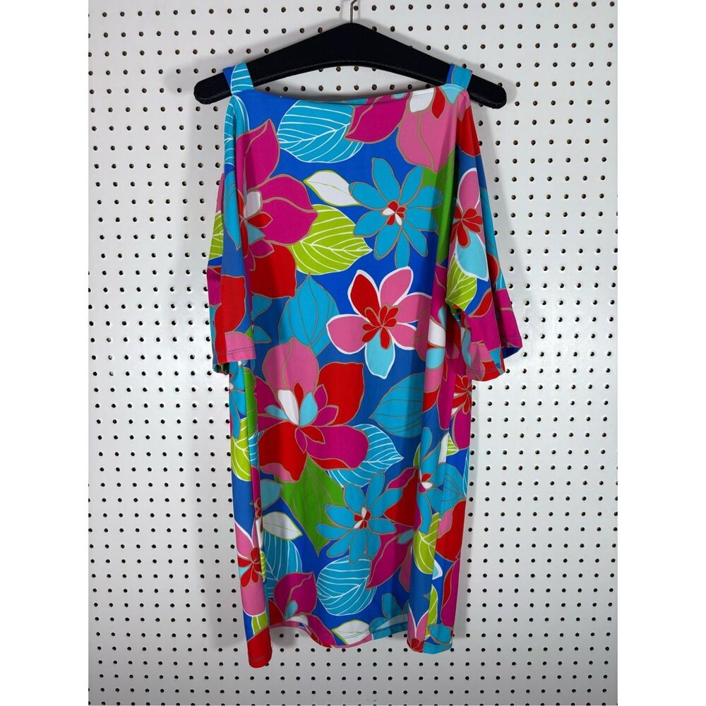 Jude Connally floral cold shoulder dress size M - Picture 2 of 6